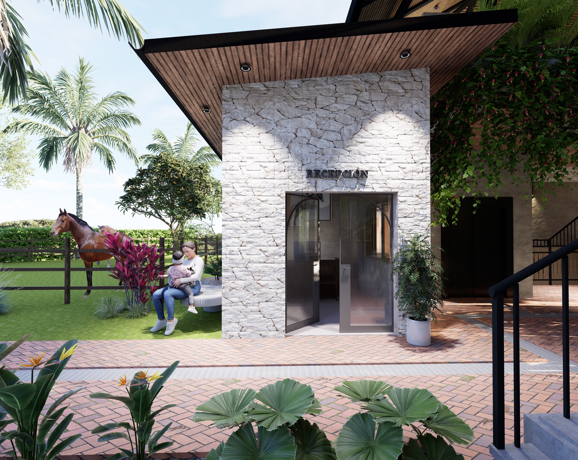 Centro Ecuestre, render