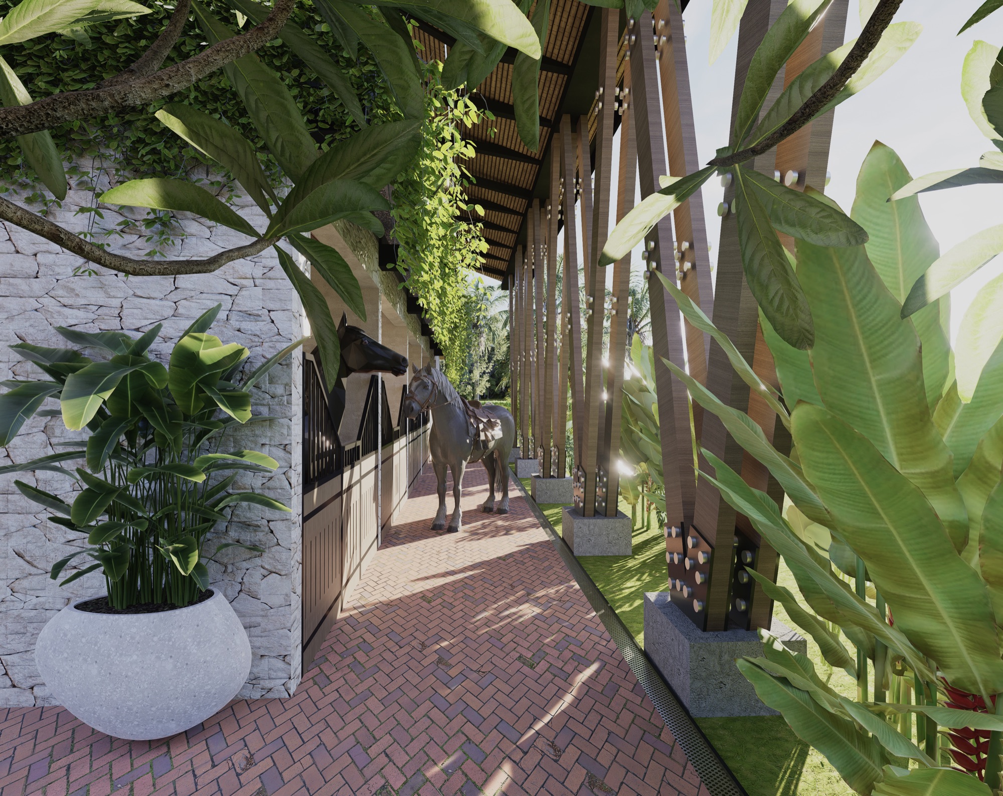 Centro Ecuestre, render